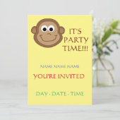 子供の誕生日招待状群 招待状 (スタンド正面)