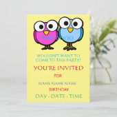 子供の誕生日招待状群 招待状 (スタンド正面)