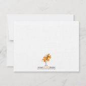 子供の誕生日招待状-ライオン 招待状 (裏面)