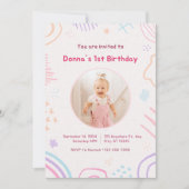 子供の誕生日招待状 招待状 (正面)