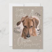 子供の誕生日招待状 招待状 (正面)