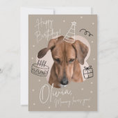 子供の誕生日招待状 招待状 (裏面)