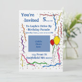 子供の誕生日招待状 招待状 (スタンド正面)