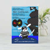 子供の誕生日招待033:海賊 招待状 (スタンド正面)