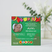 子供の誕生日招待045:果実 招待状 (スタンド正面)