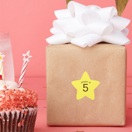 子供の誕生日時代 星シール