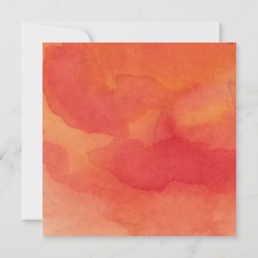 子供の誕生日海ビーチオレンジ 招待状 (裏面)