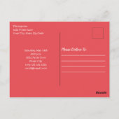 子供の誕生日海賊トレジャーマップ招待状 ポストカード (裏面)