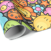 子供の誕生日漫画 ラッピングペーパー (ロールコーナー)