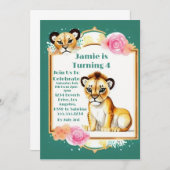 子供の誕生日特集ライオンカブ招待状 招待状 (正面/裏面)