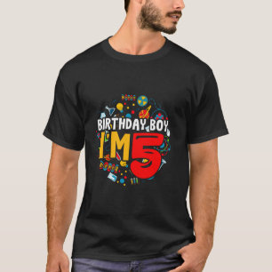子供の誕生日男の子I m 5歳のギフト幼児5t Tシャツ