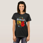 子供の誕生日男の子I'm 6歳のギフト幼児6t Tシャツ (正面フル)