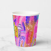 子供の誕生日虹 紙コップ (右)