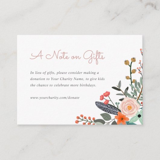 子供の誕生日贈与に代わる贈与 エンクロージャーカード (正面)