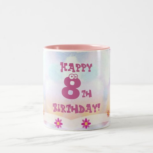 子供の誕生日 ツートーンマグカップ (中央)