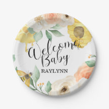 子供の誕生日，ハニービー，ビーをテーマにした紙プレート