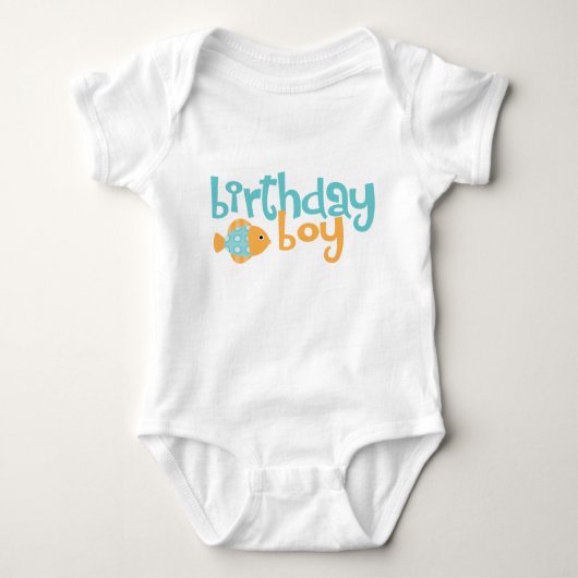 子供の誕生日 ベビーボディスーツ (正面)