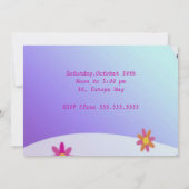 子供の誕生日 招待状 (裏面)