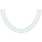 子供の誕生日 – 緑の水玉模様パターン バンティングフラッグ (全)