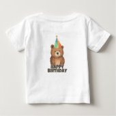 子供の誕生日Tシャツ ベビーTシャツ (裏面)