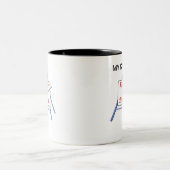 子供の読み書き能力についてのコーヒーのコップ ツートーンマグカップ (中央)