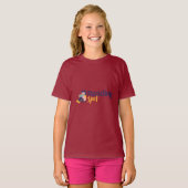 子供の読書スポット本の虫Tシャツ Tシャツ (正面フル)
