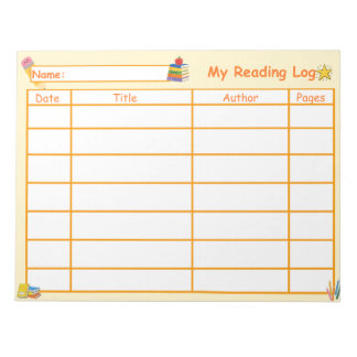 子供の読書ログノート|本のトラッカー ノートパッド