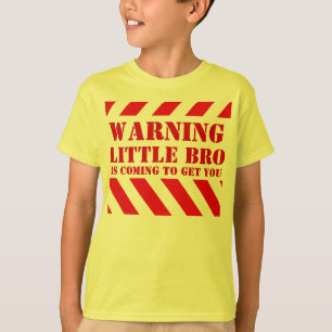 子供の警告のストライブ柄少しbroのTシャツ Tシャツ