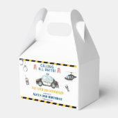 子供の警察の誕生日パーティーお願いギフトボックス フェイバーボックス (裏面サイド)