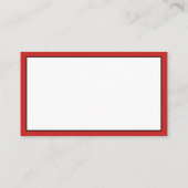 子供の赤いアレルギー警報レストランの緊急事態 コーリングカード (裏面)