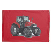 子供の赤いトラクターの農場の枕カバー 枕カバー (裏面-左)