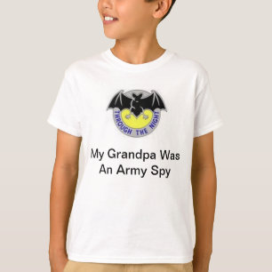 子供の軍隊の警備機関の祖父のワイシャツ Tシャツ