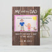 子供の追加スケッチフラットファーザーズデー シーズンカード (スタンド正面)