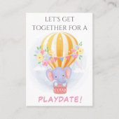 子供の遊び日のための甘いママの呼び出しカード 名刺 (正面)