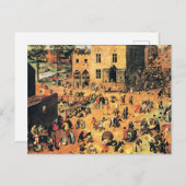 子供の遊び素晴らしやア絵画ート ポストカード (正面/裏面)