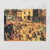 子供の遊び素晴らしやア絵画ート ポストカード (正面)