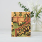 子供の遊び : 左側部分の詳細 ポストカード (スタンド正面)