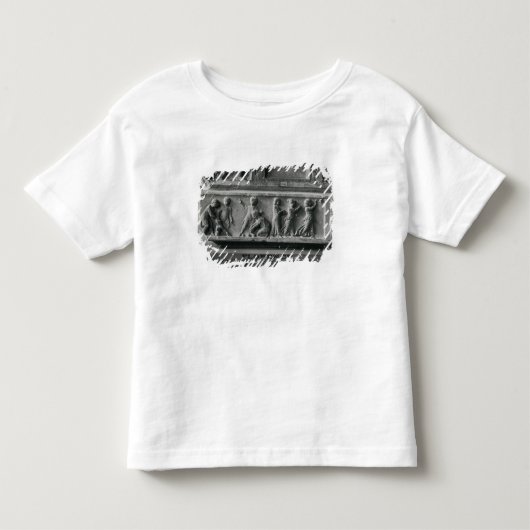 子供の遊ぶことを描写する詳細の石棺 トドラーTシャツ (正面)