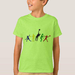 子供の運動テニス選手のティーおよびテニス Tシャツ