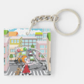 子供の道路横断安全教育 キーホルダー (裏面)