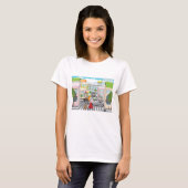 子供の道路横断安全教育 Tシャツ (正面フル)