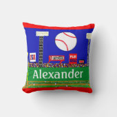 子供の野球のパーソナライズな装飾用クッションのギフト クッション (正面)