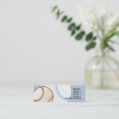 子供の野球の細いプロフィールカード スキニー名刺 (スタンド正面)