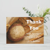 子供の野球の誕生会 サンキューカード (スタンド正面)