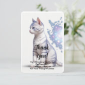 子供の銀河系ブルー猫 サンキューカード (スタンド正面)