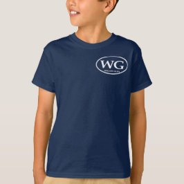 子供の長袖海軍WG Tシャツ