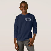 子供の長袖海軍WG Tシャツ (正面フル)