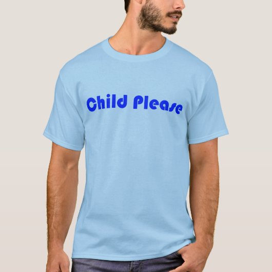 子供の青いzazzle tシャツ (正面)
