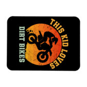 子供の面白いダートバイク マグネット (横)