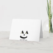 子供の面白いハロウィンカントリーカボチャ カード (裏面)